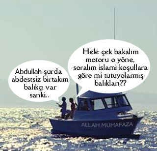 Abdullah ve infRa balk tutarlar..